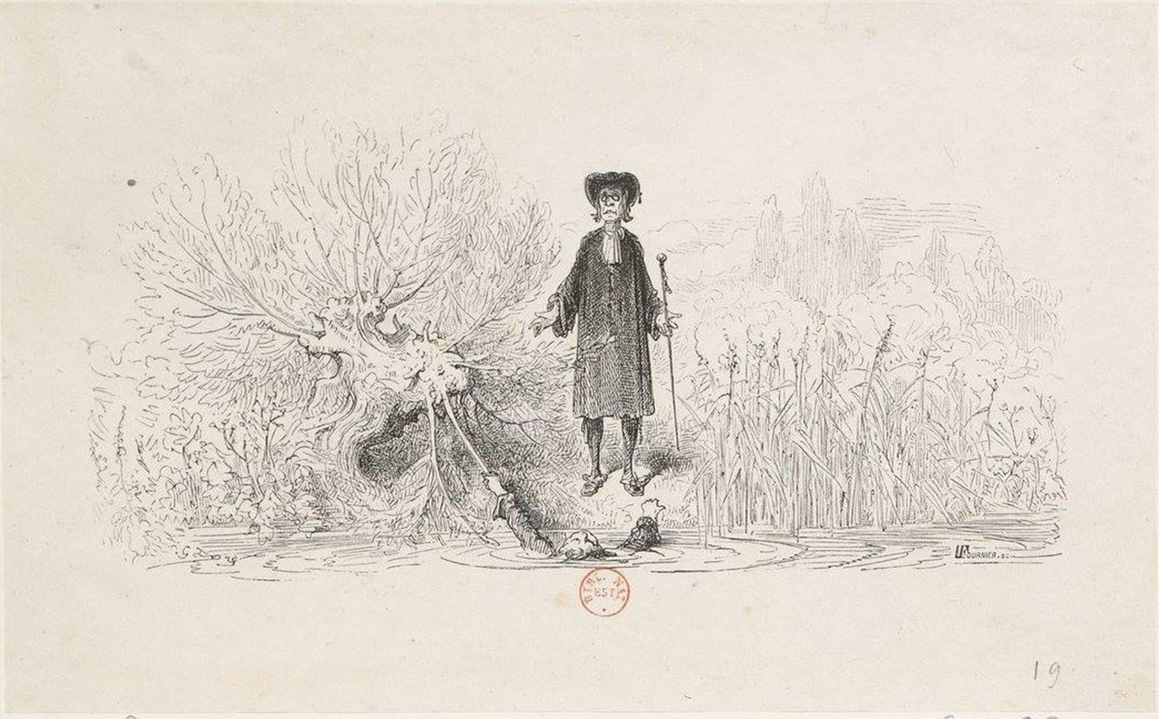 Enfant et maitre école - Doré