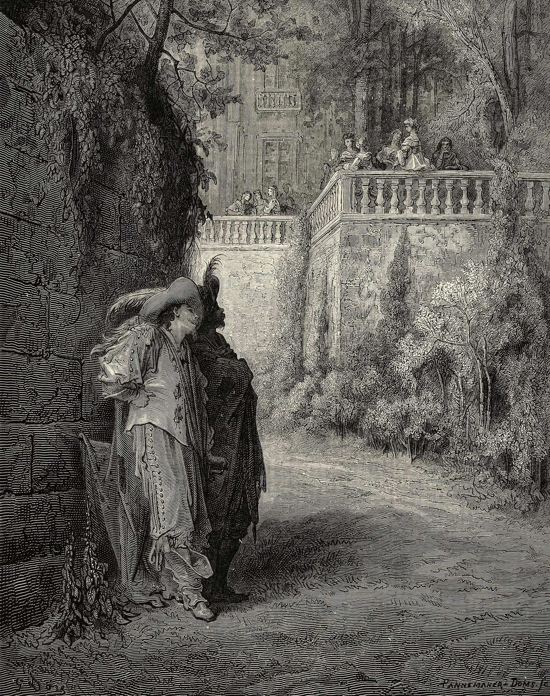 Le renard et les raisins - Gustave Doré